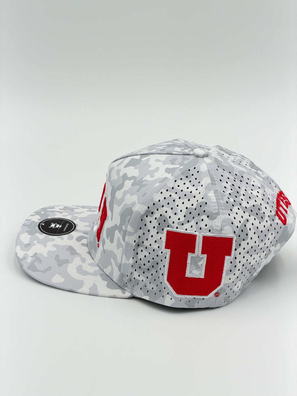 OFFICIAL U OF U SNOW CAMO BLACKHAWK HAT