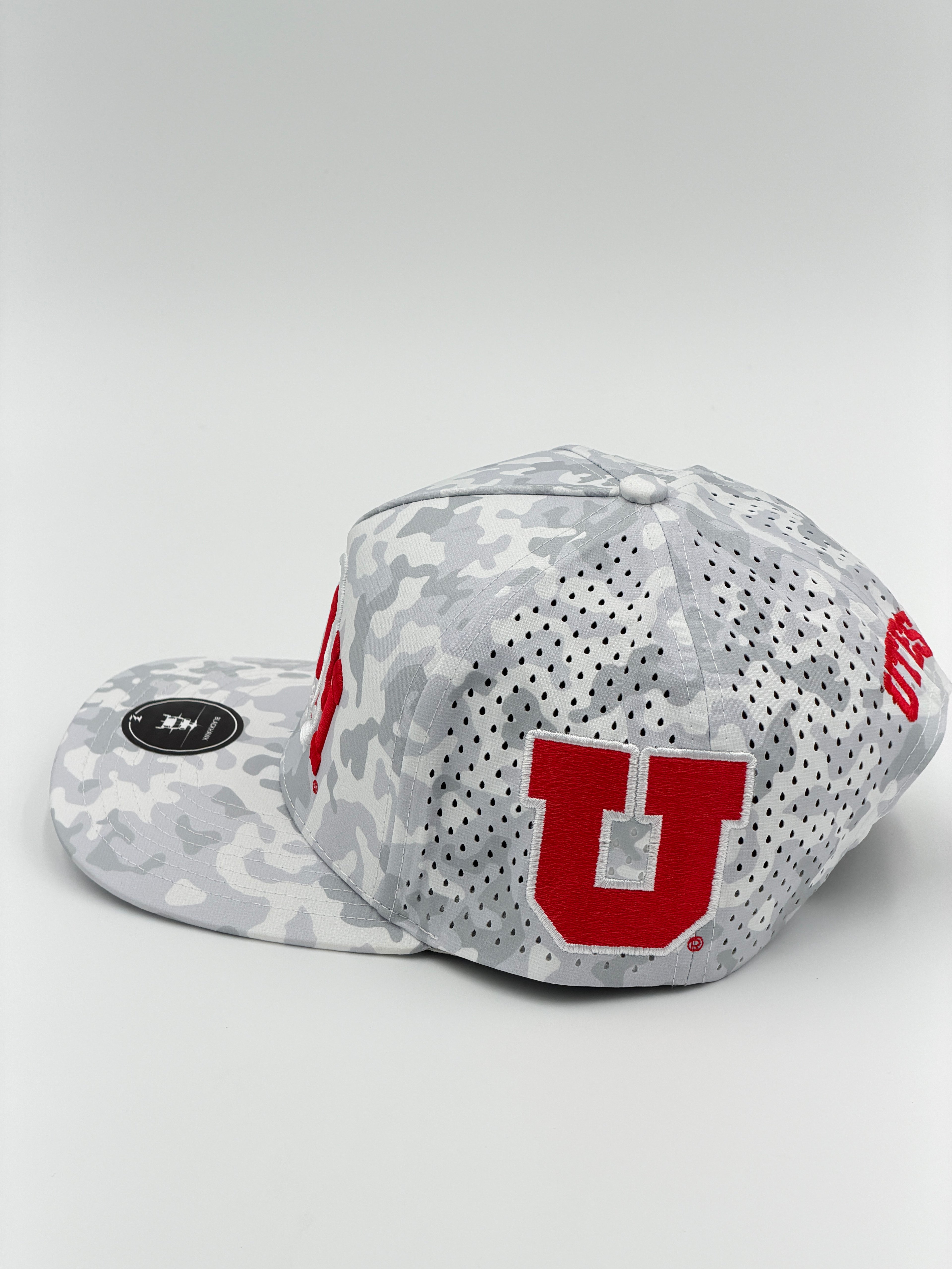 OFFICIAL U OF U SNOW CAMO BLACKHAWK HAT