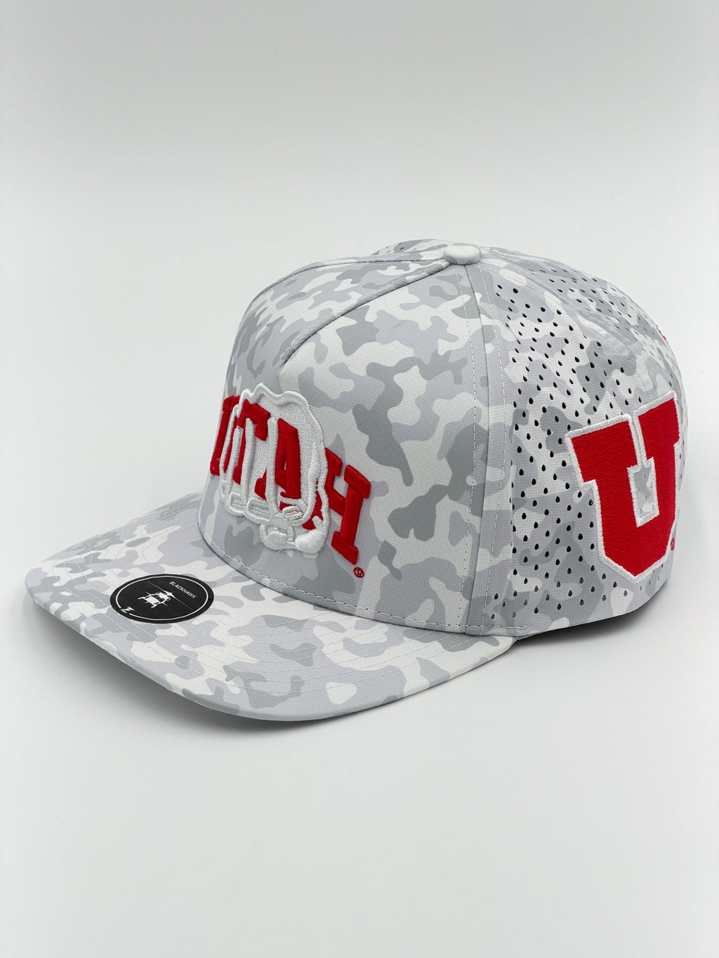 OFFICIAL U OF U SNOW CAMO BLACKHAWK HAT