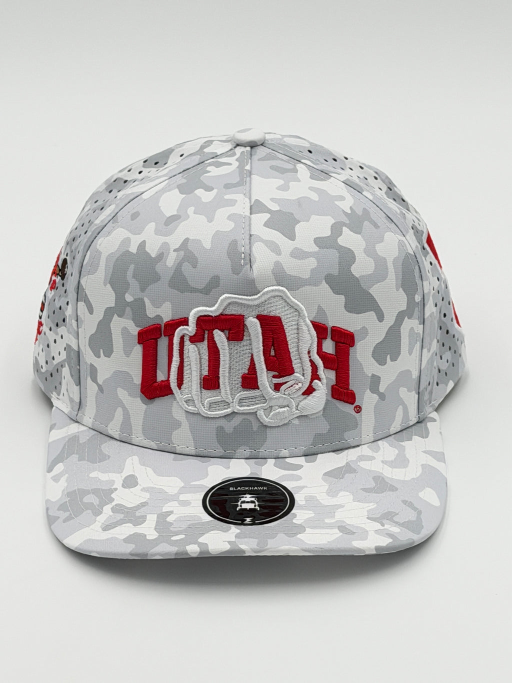 OFFICIAL U OF U SNOW CAMO BLACKHAWK HAT