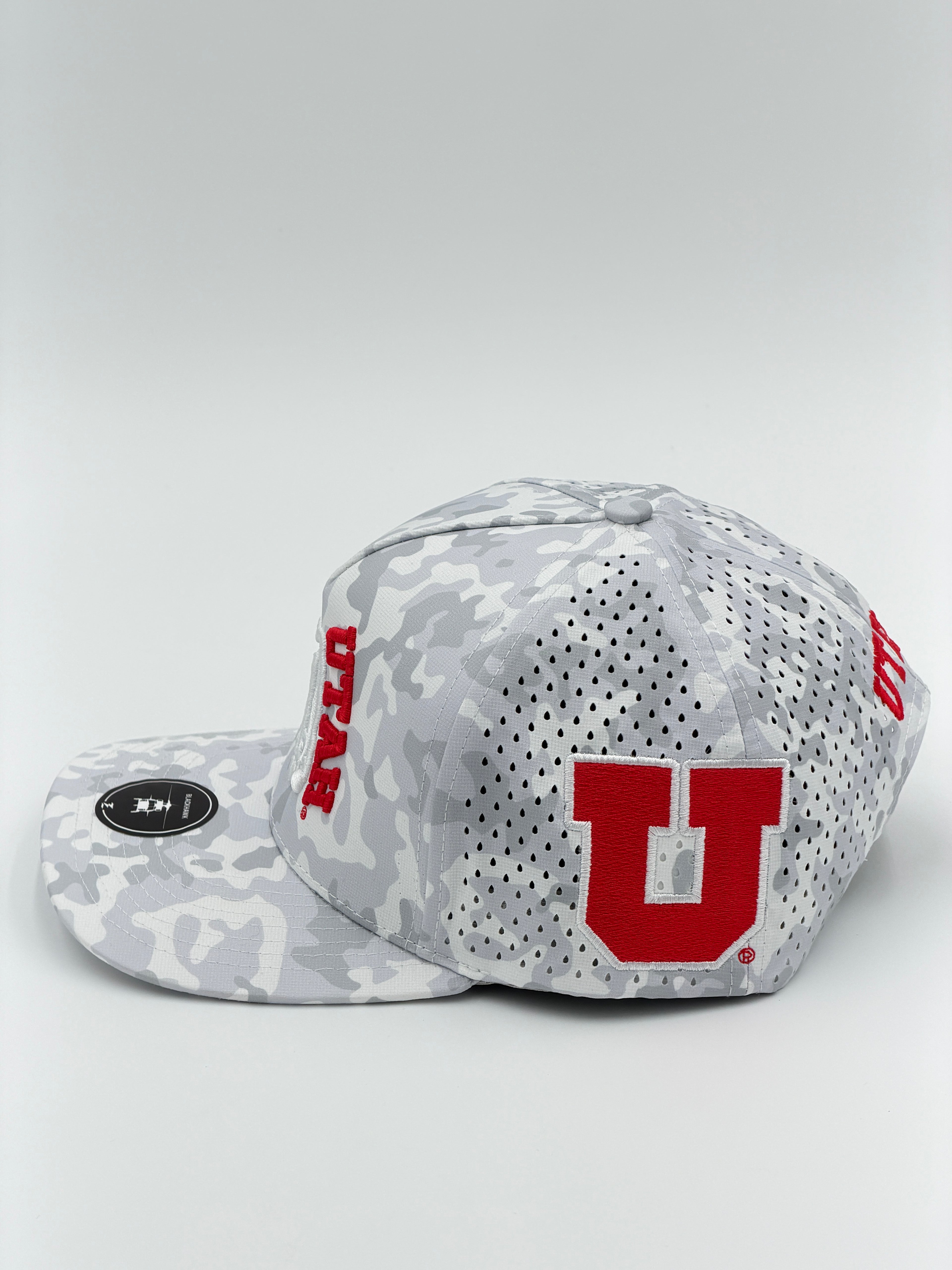 OFFICIAL U OF U SNOW CAMO BLACKHAWK HAT