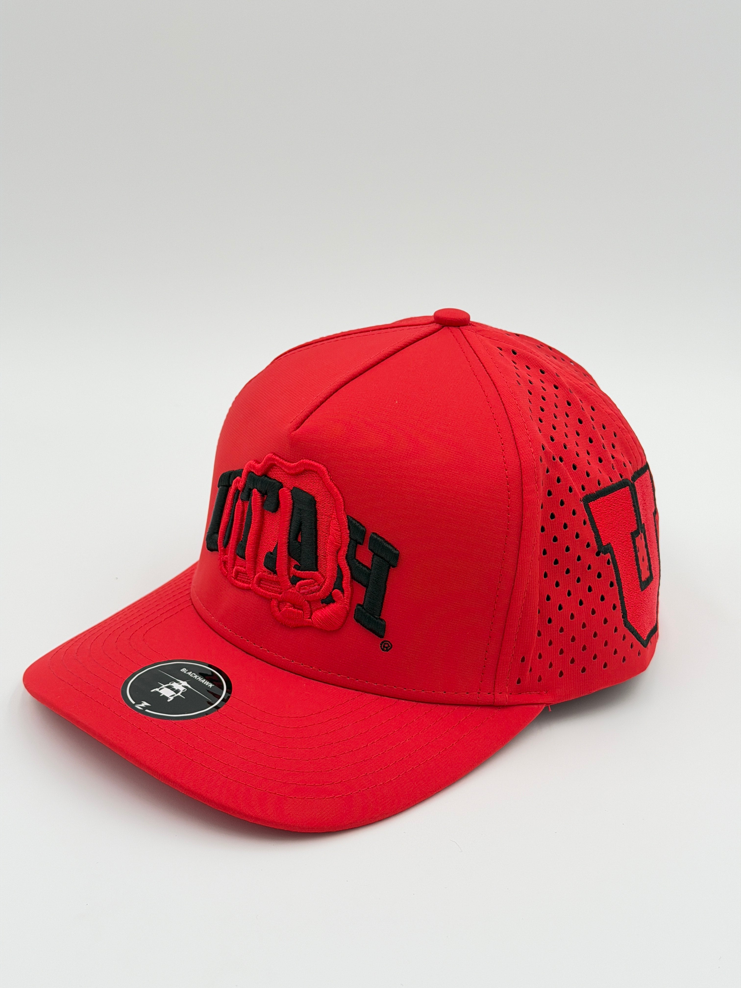 OFFICIAL U OF U RED BLACKHAWK HAT