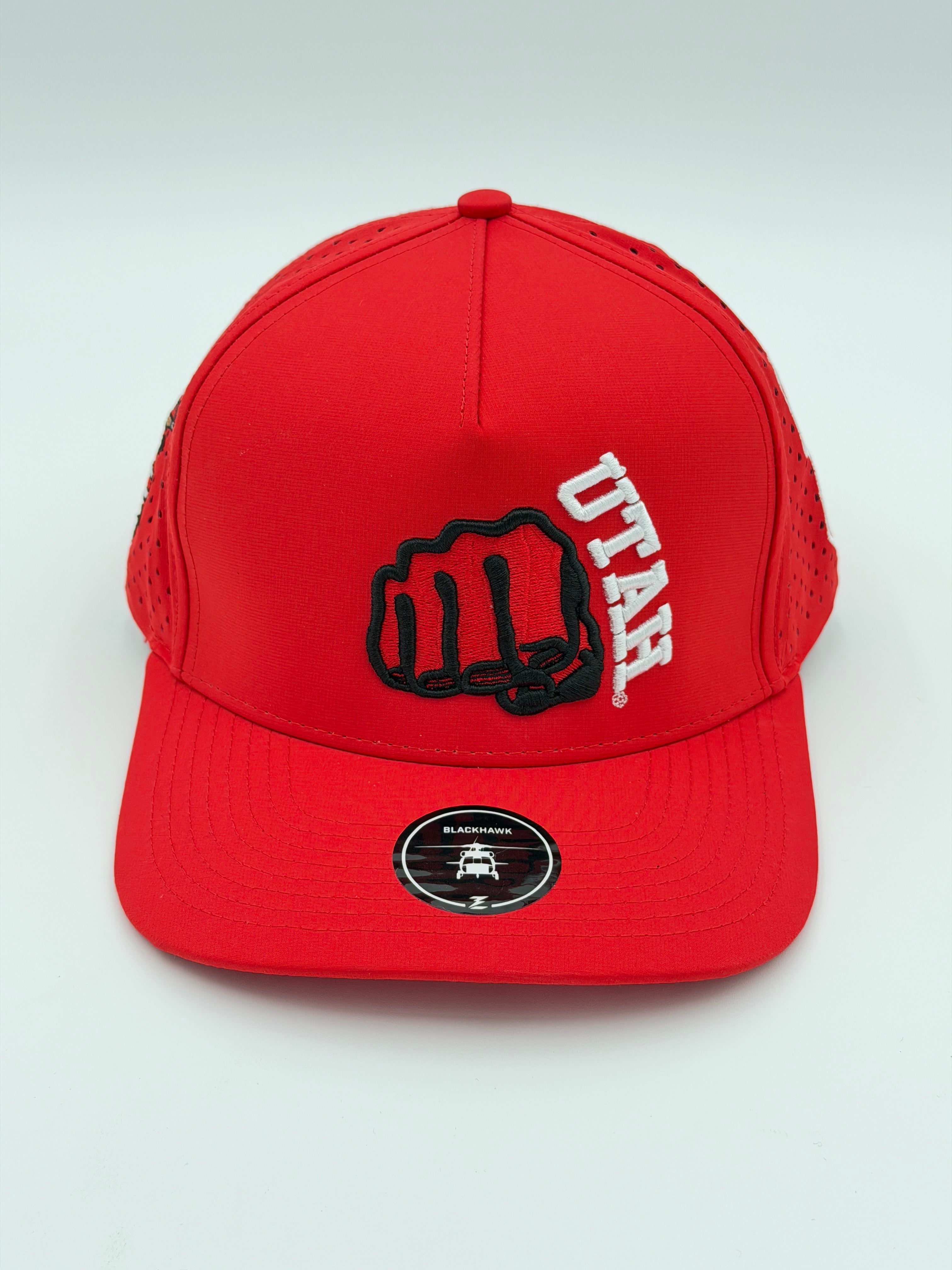OFFICIAL U OF U RED BLACKHAWK HAT