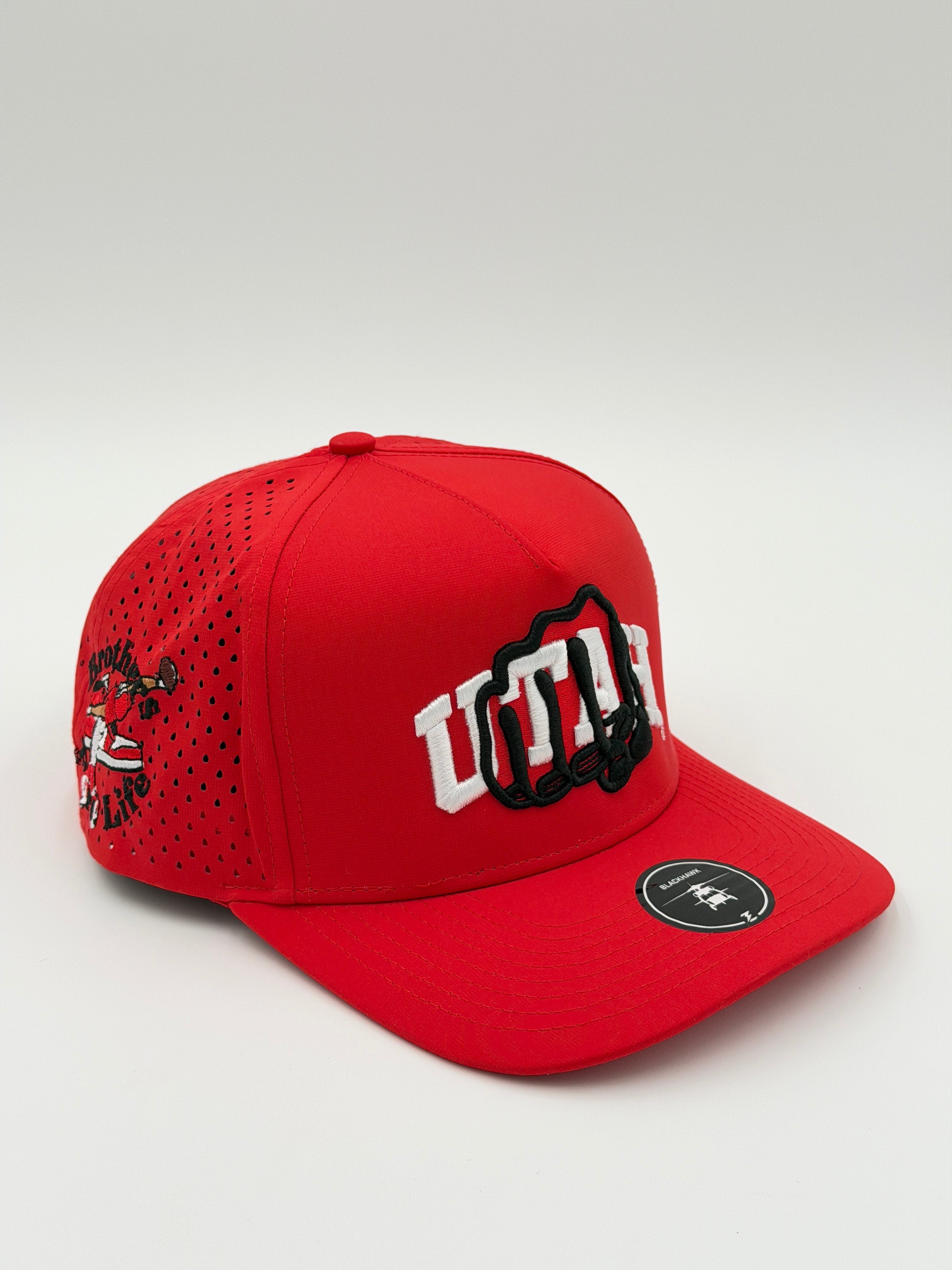 OFFICIAL U OF U RED BLACKHAWK HAT