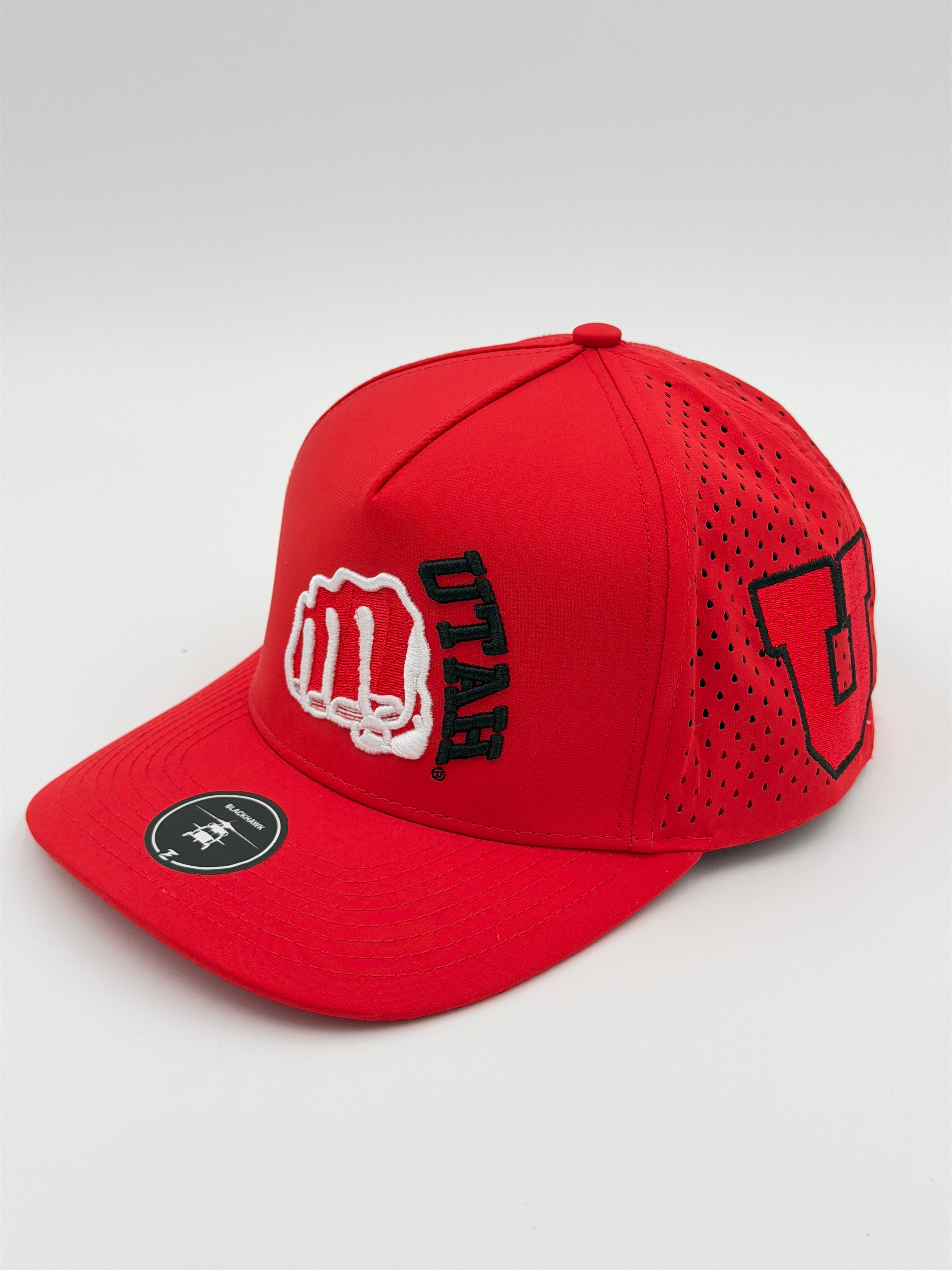 OFFICIAL U OF U RED BLACKHAWK HAT