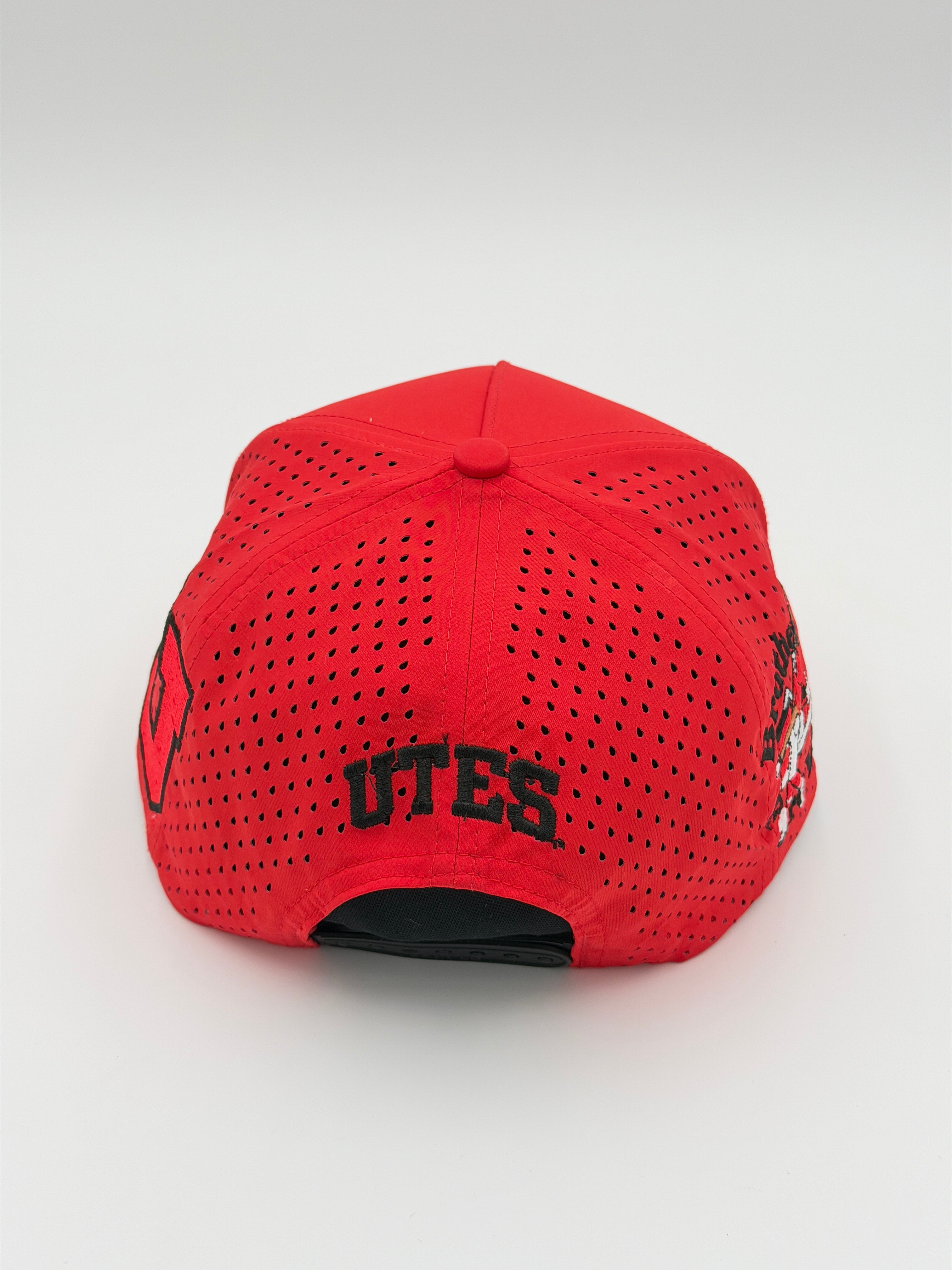 OFFICIAL U OF U RED BLACKHAWK HAT