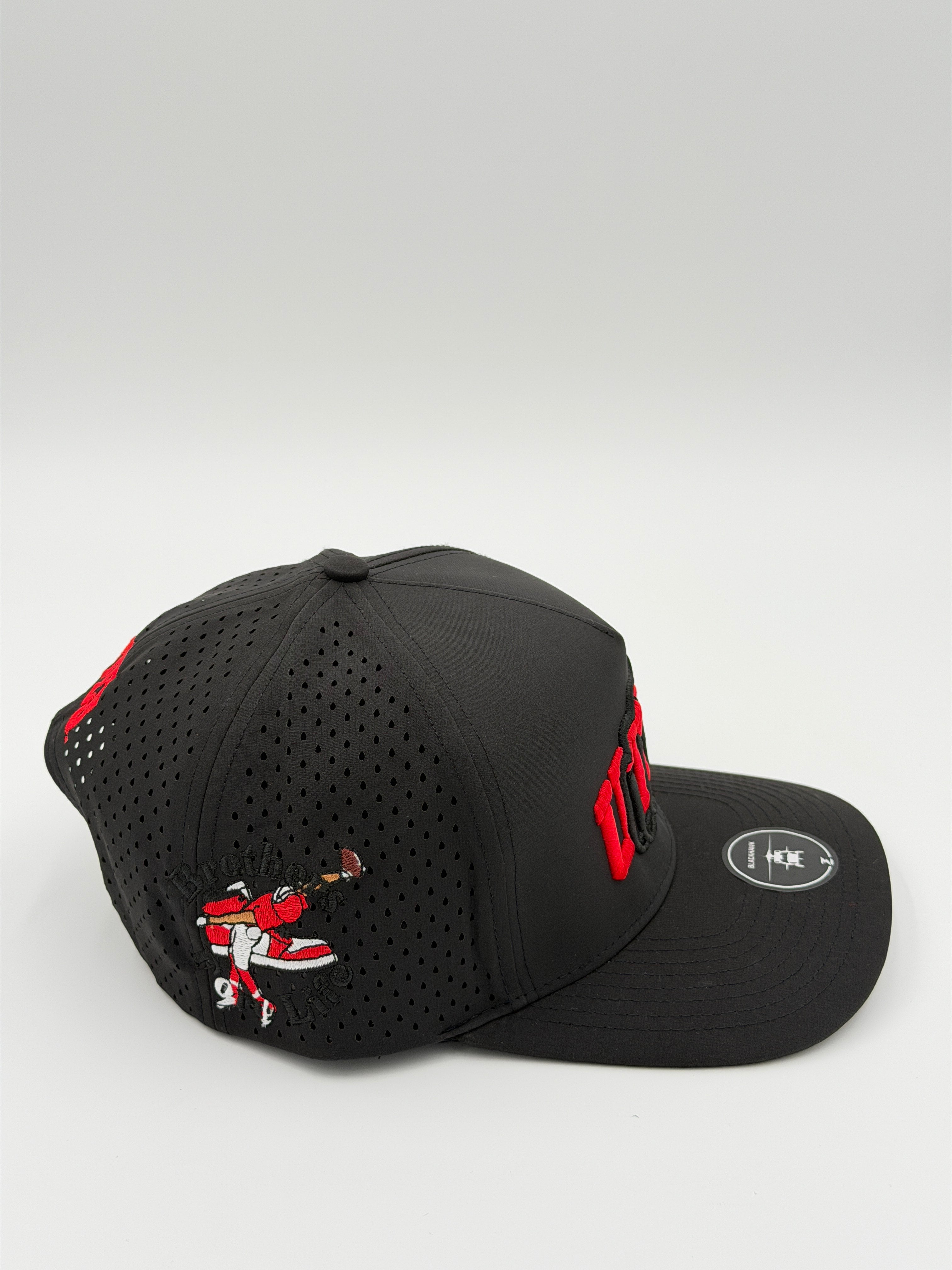 OFFICIAL U OF U BLACK BLACKHAWK HAT