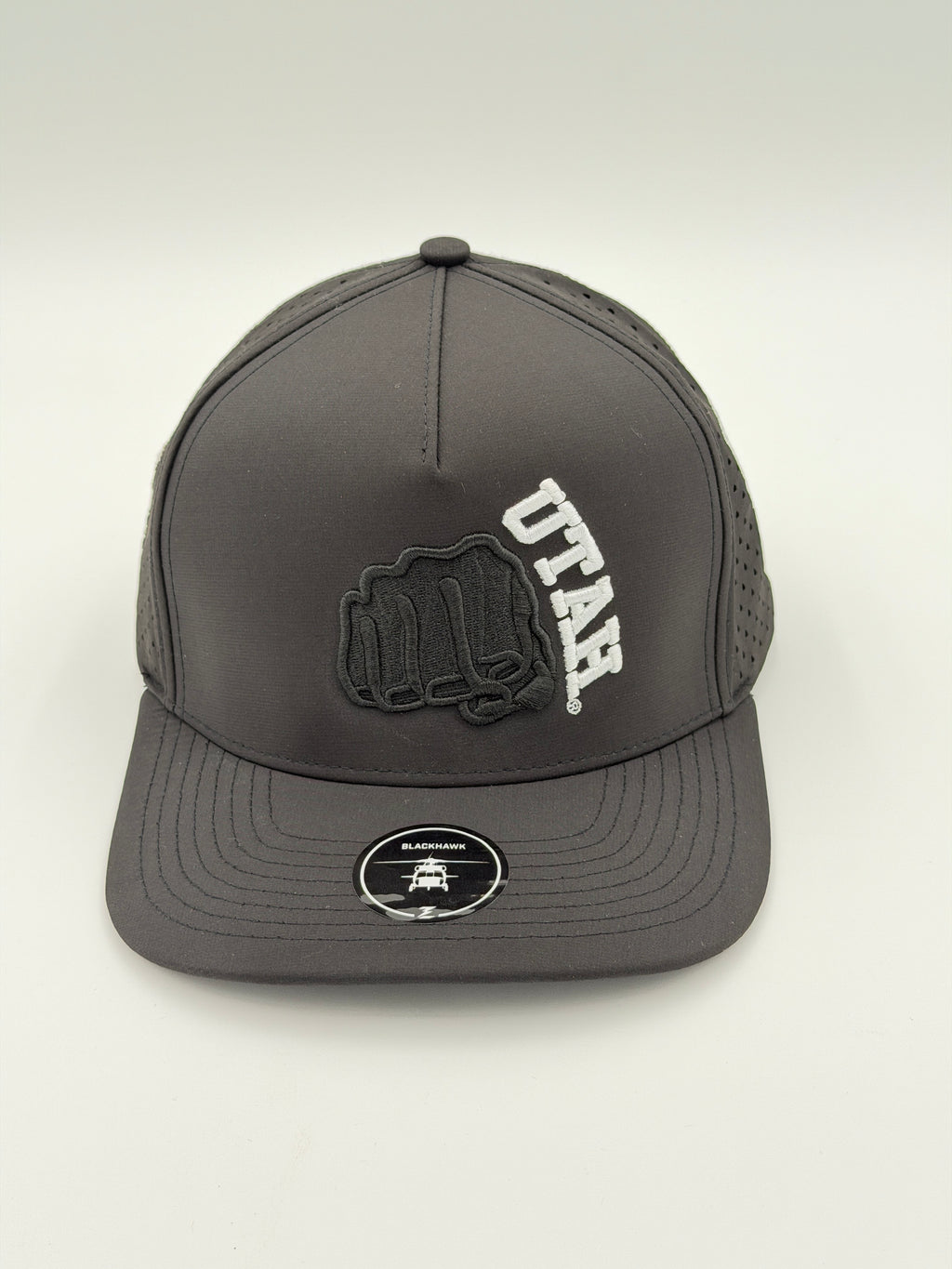 OFFICIAL U OF U BLACK BLACKHAWK HAT