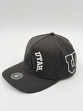 OFFICIAL LICENSED U OF U BLACK BLACKHAWK HAT