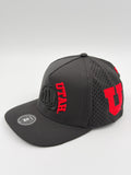 OFFICIAL LICENSED U OF U BLACK BLACKHAWK HAT