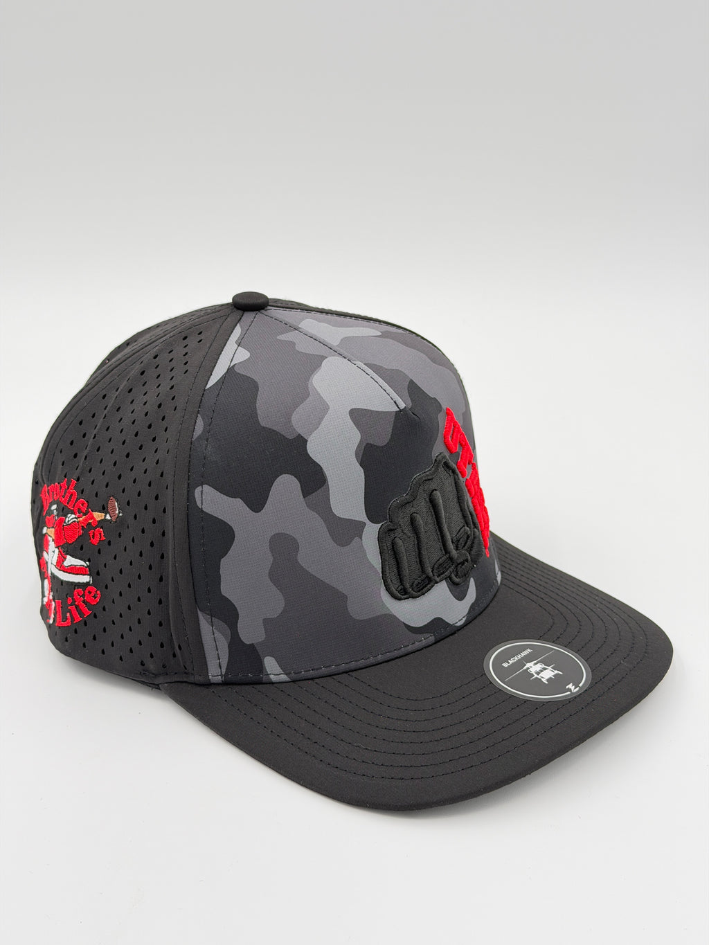 OFFICIAL U OF U BLACK CAMO BLACKHAWK HAT