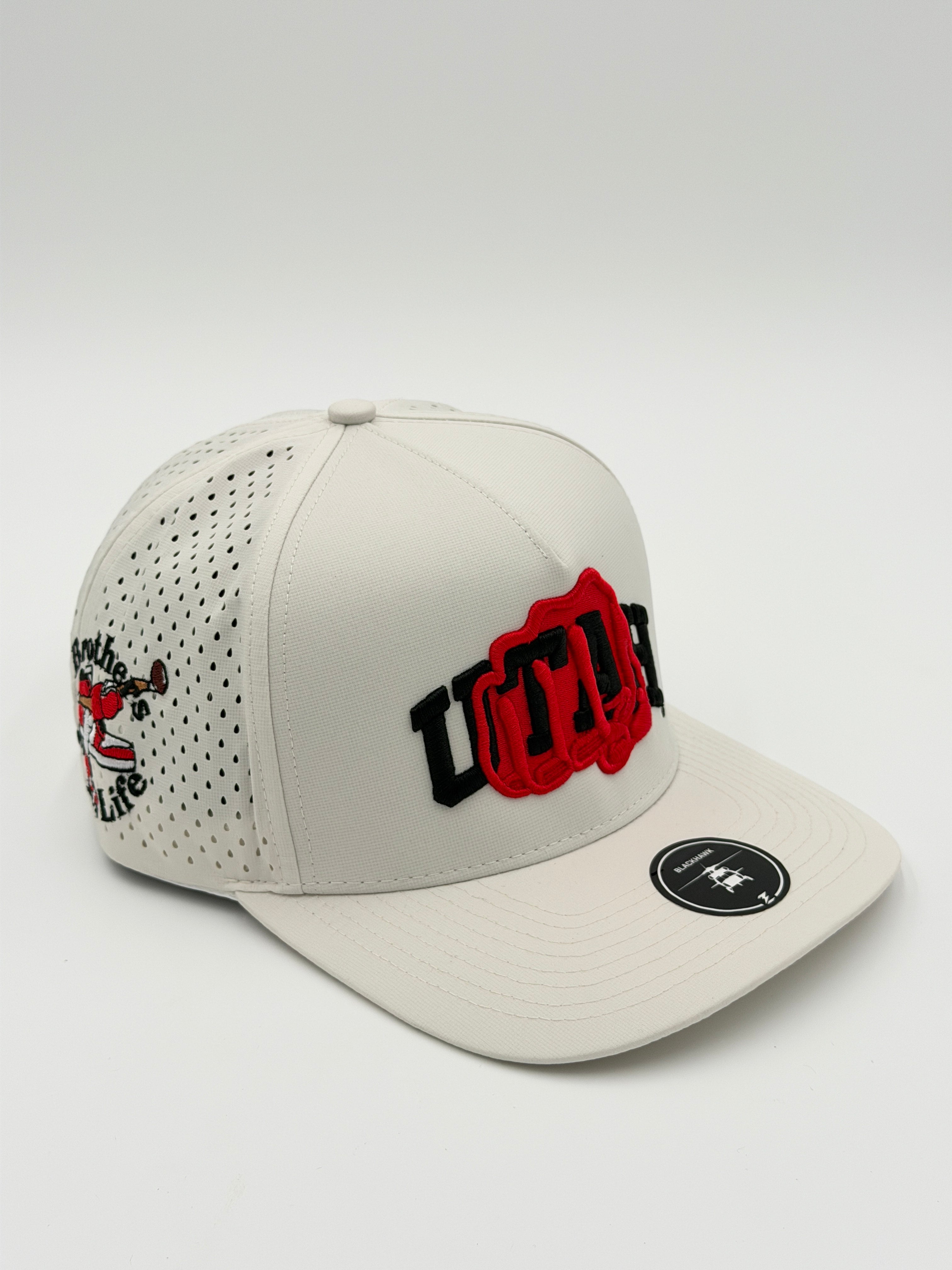 OFFICIAL U OF U WHITE BLACKHAWK HAT