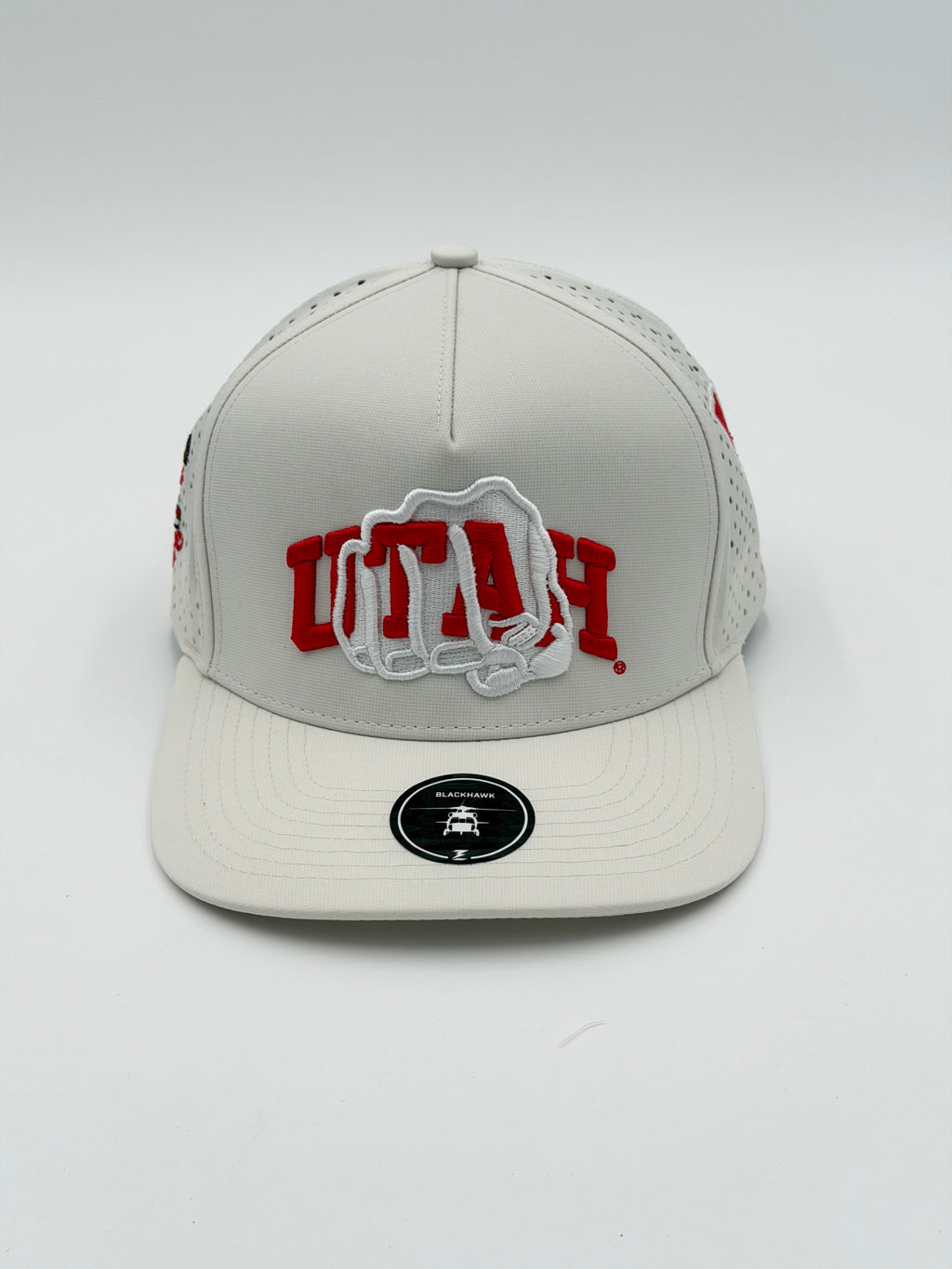 OFFICIAL U OF U WHITE BLACKHAWK HAT