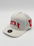 OFFICIAL LICENSED U OF U WHITE BLACKHAWK HAT
