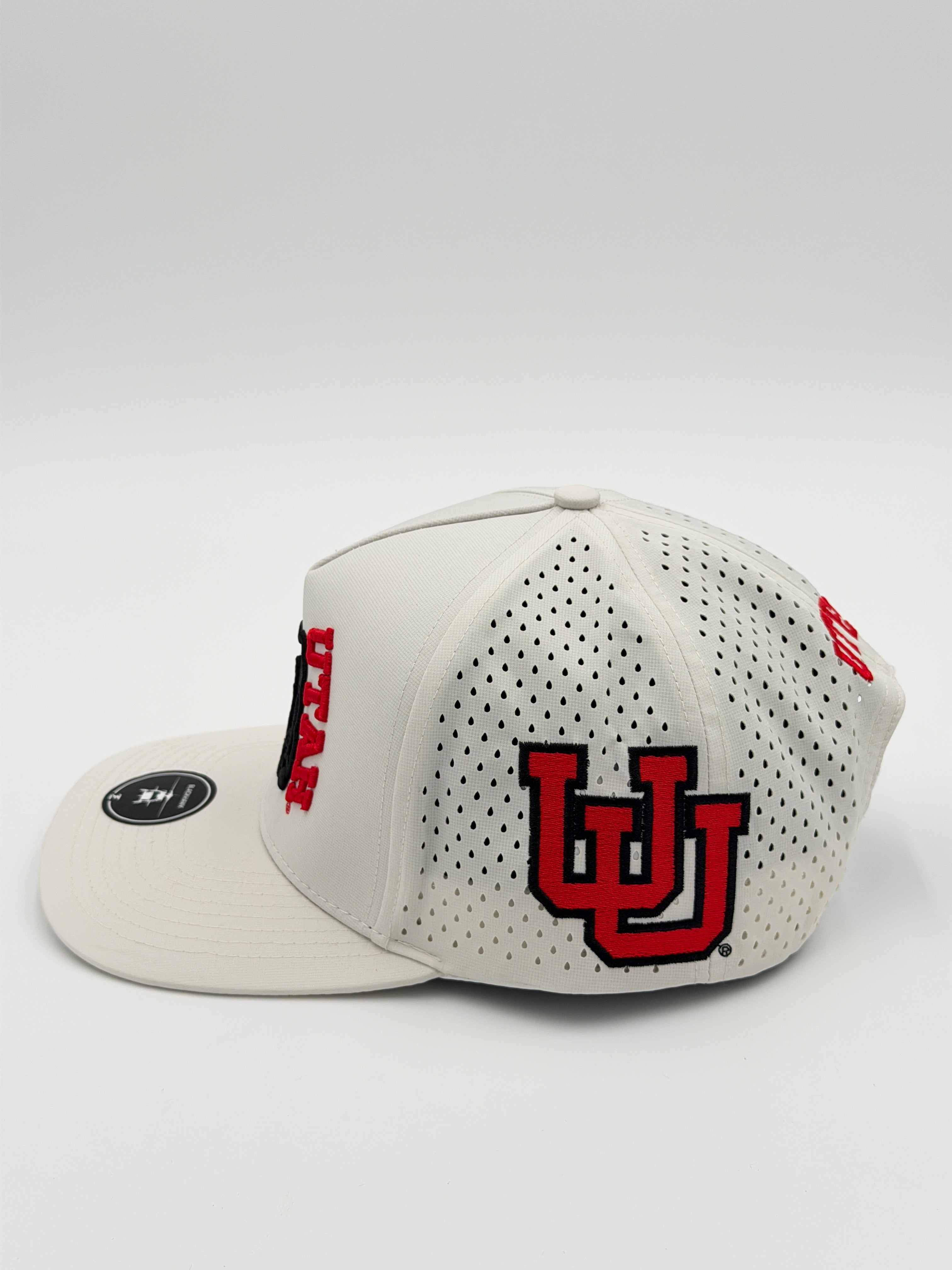 OFFICIAL U OF U WHITE BLACKHAWK HAT