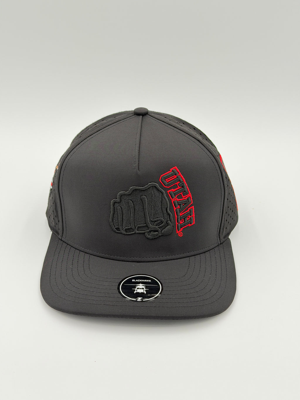 OFFICIAL U OF U BLACK BLACKHAWK HAT