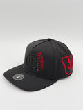 OFFICIAL LICENSED U OF U BLACK BLACKHAWK HAT
