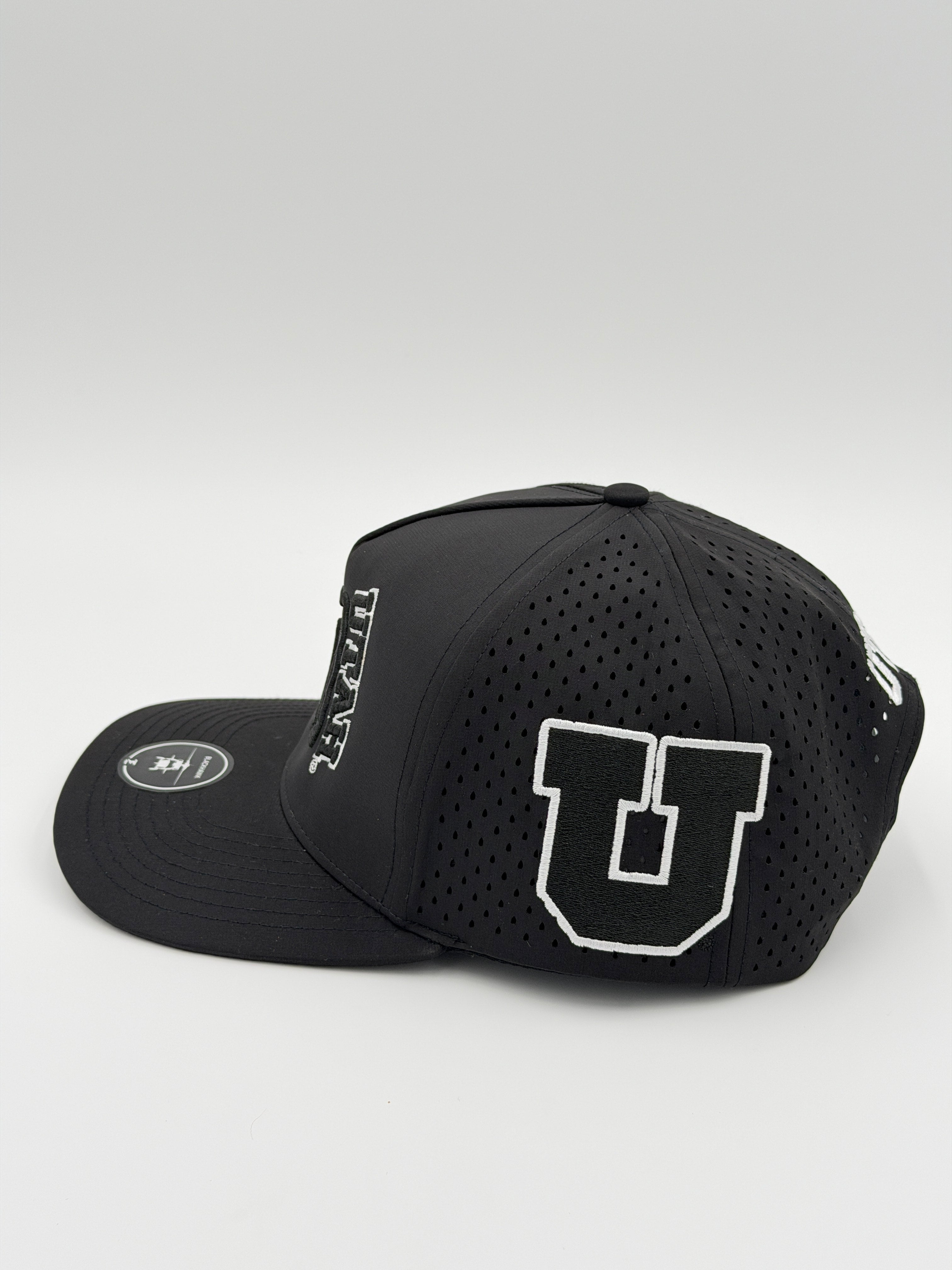 OFFICIAL U OF U BLACK BLACKHAWK HAT