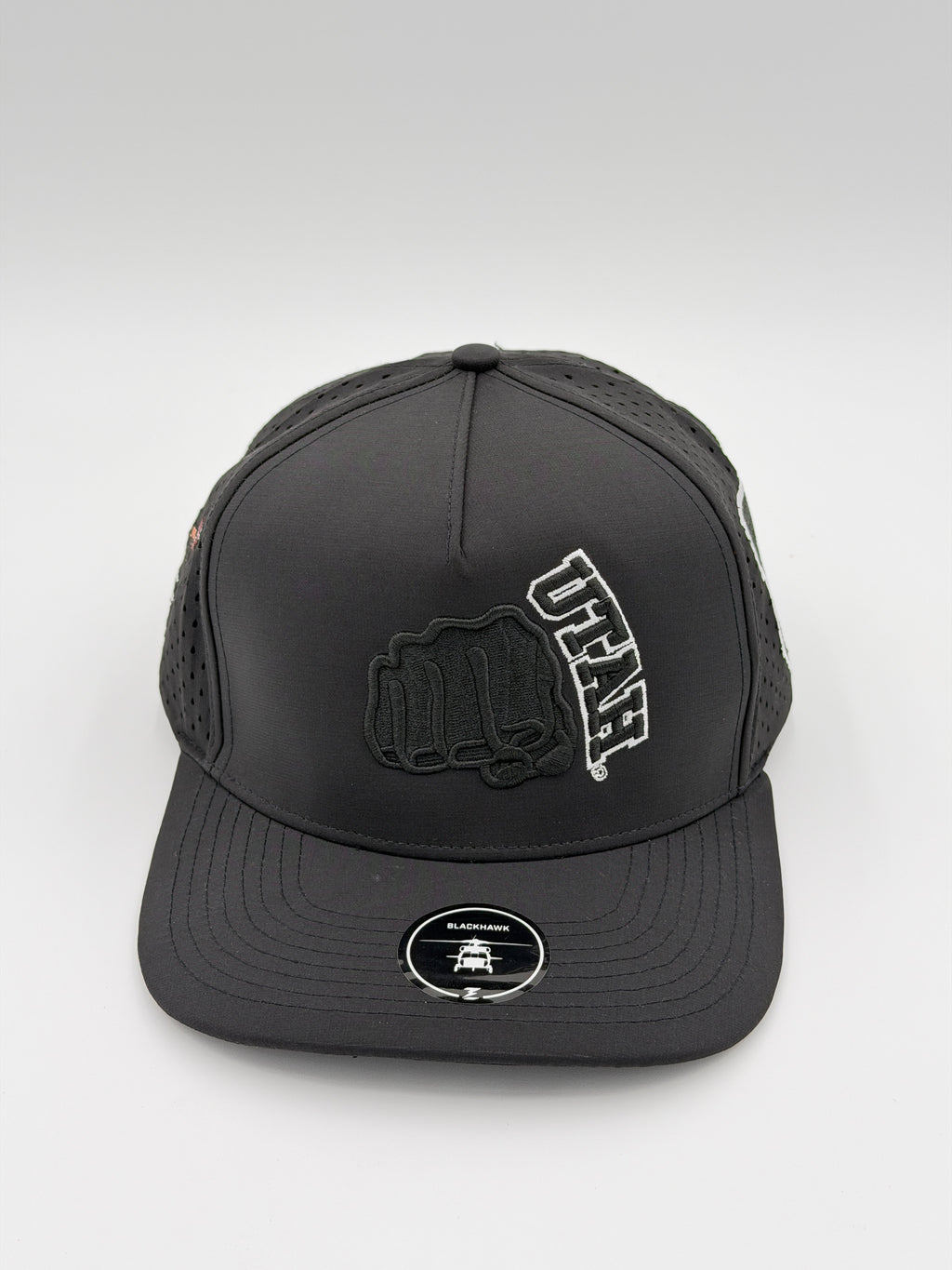OFFICIAL U OF U BLACK BLACKHAWK HAT