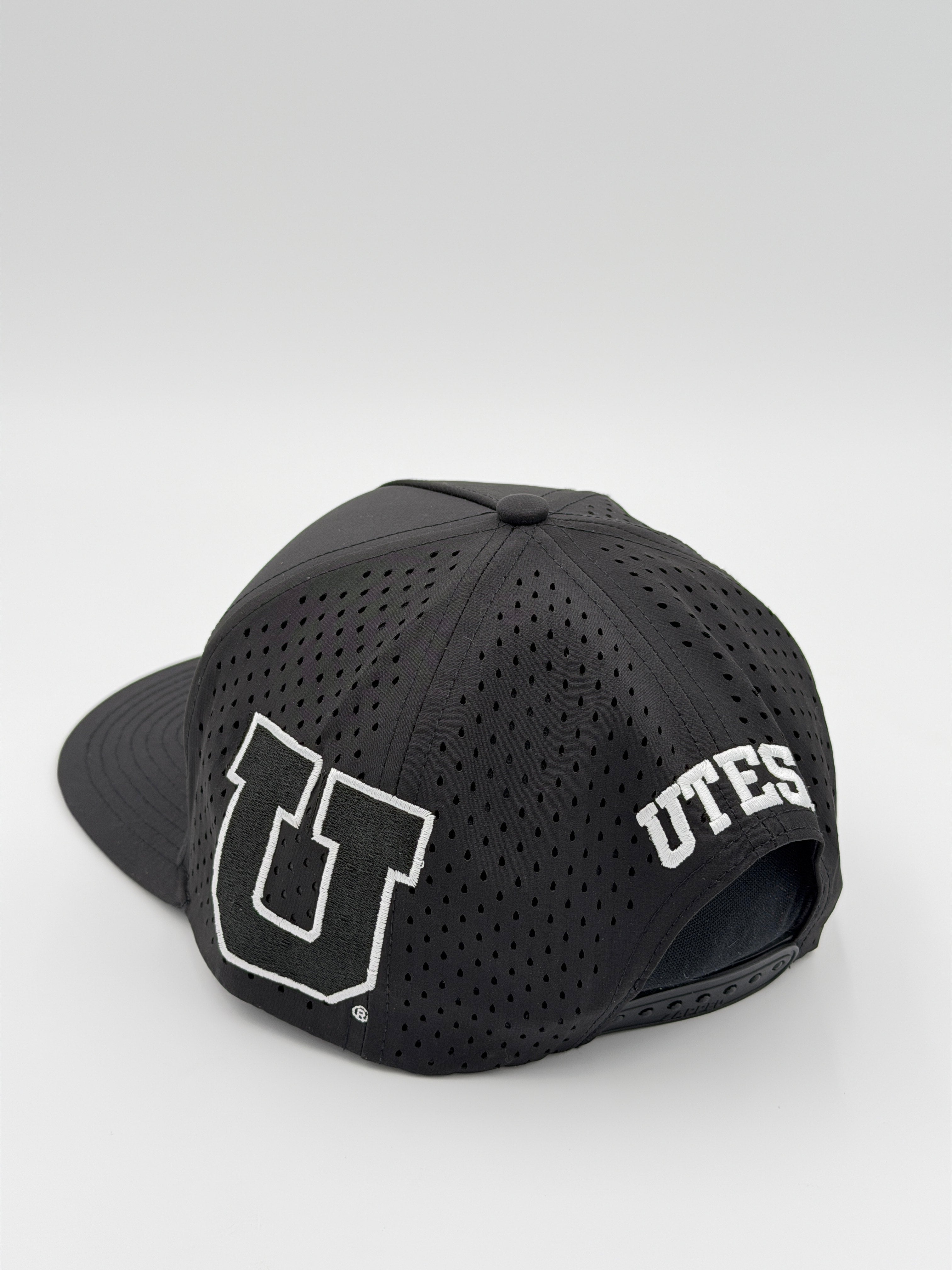 OFFICIAL LICENSED U OF U BLACK BLACKHAWK HAT