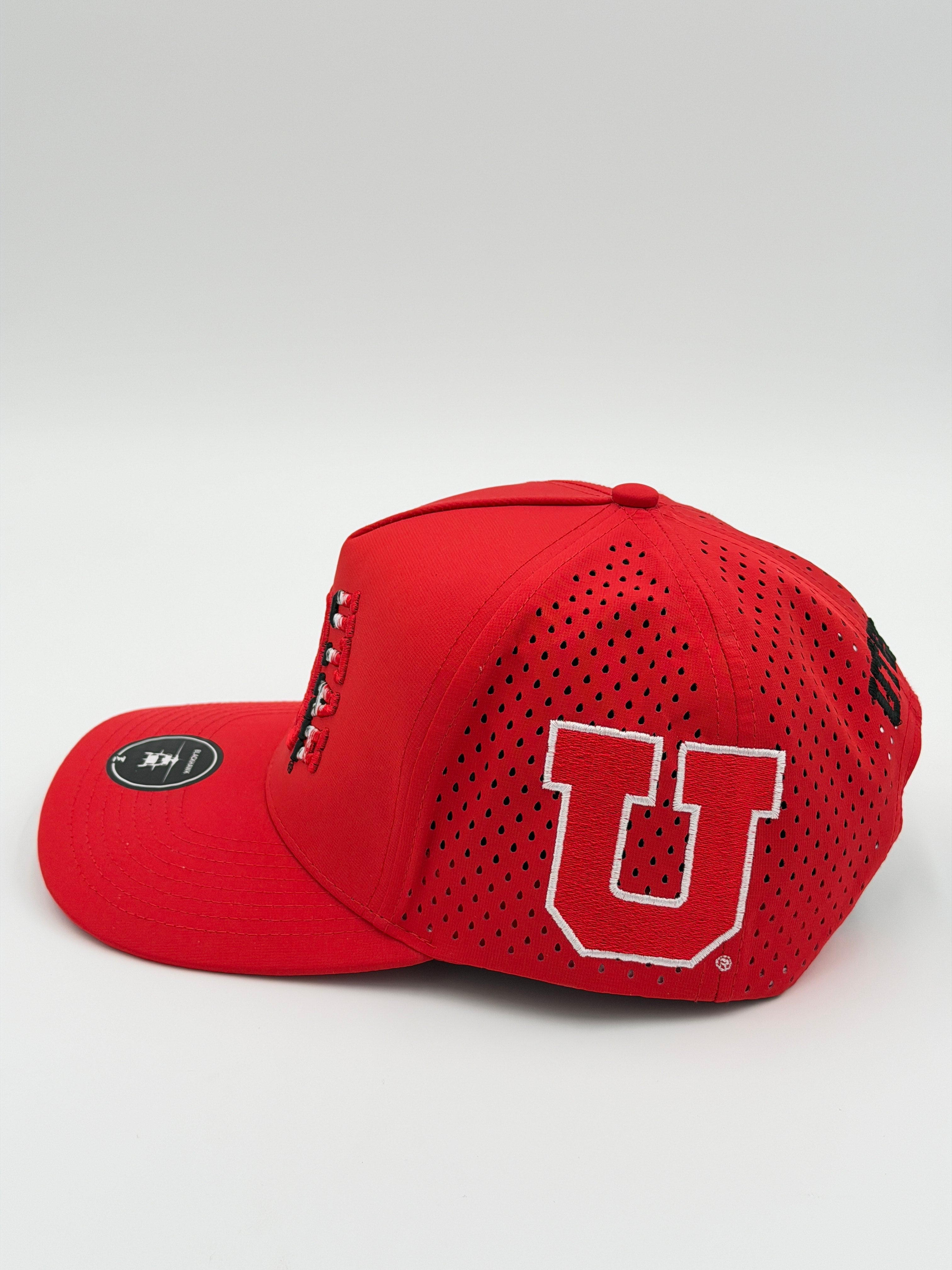 OFFICIAL LICENSED U OF U RED BLACKHAWK HAT