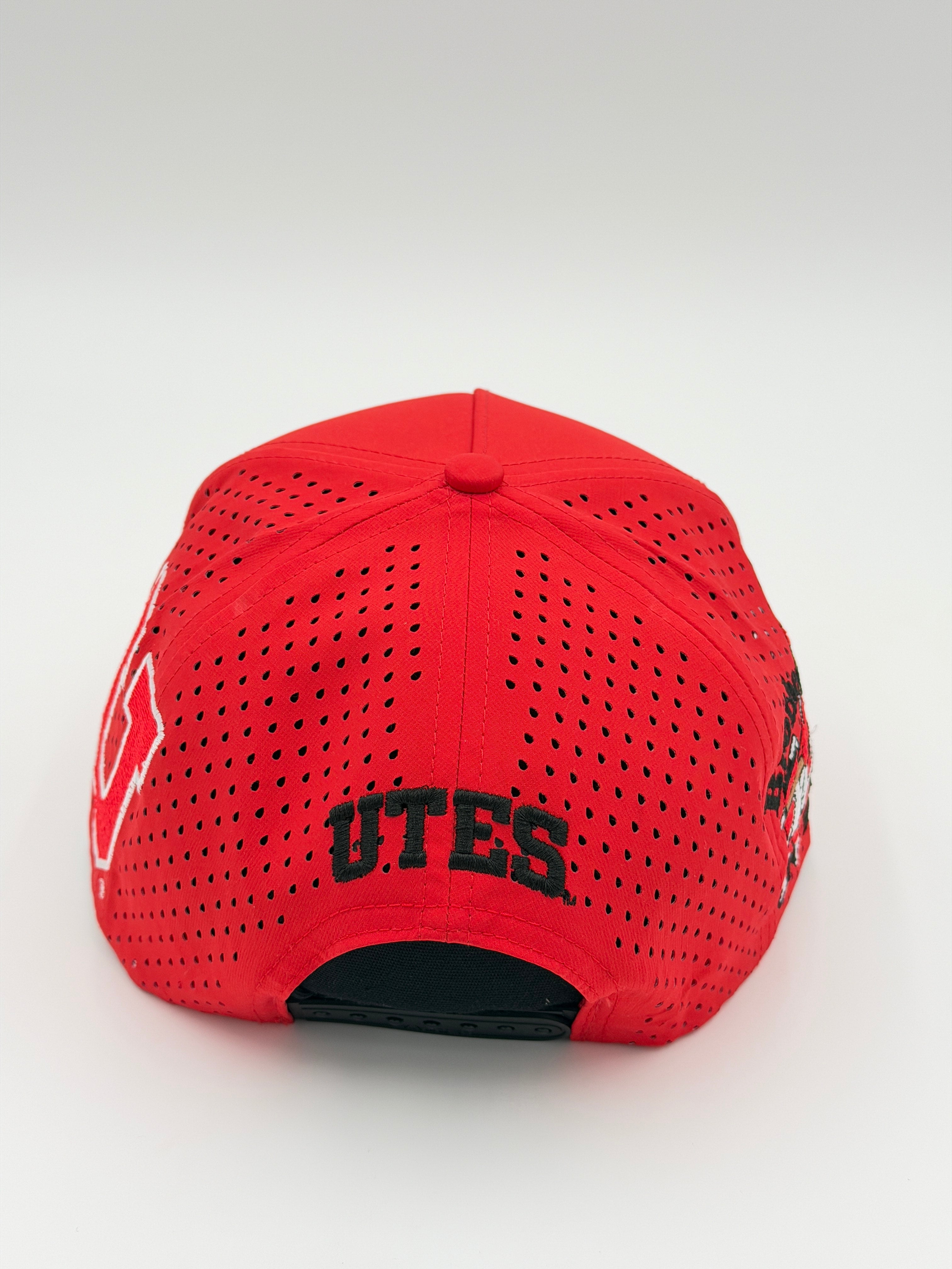 OFFICIAL LICENSED U OF U RED BLACKHAWK HAT