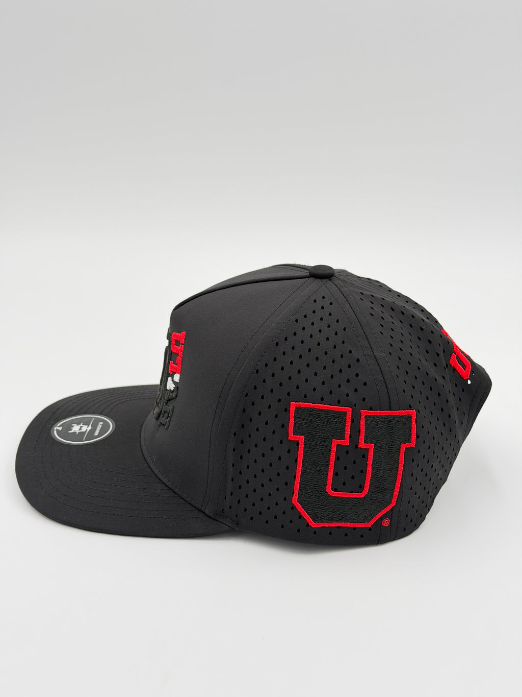 OFFICIAL LICENSED U OF U BLACK BLACKHAWK HAT