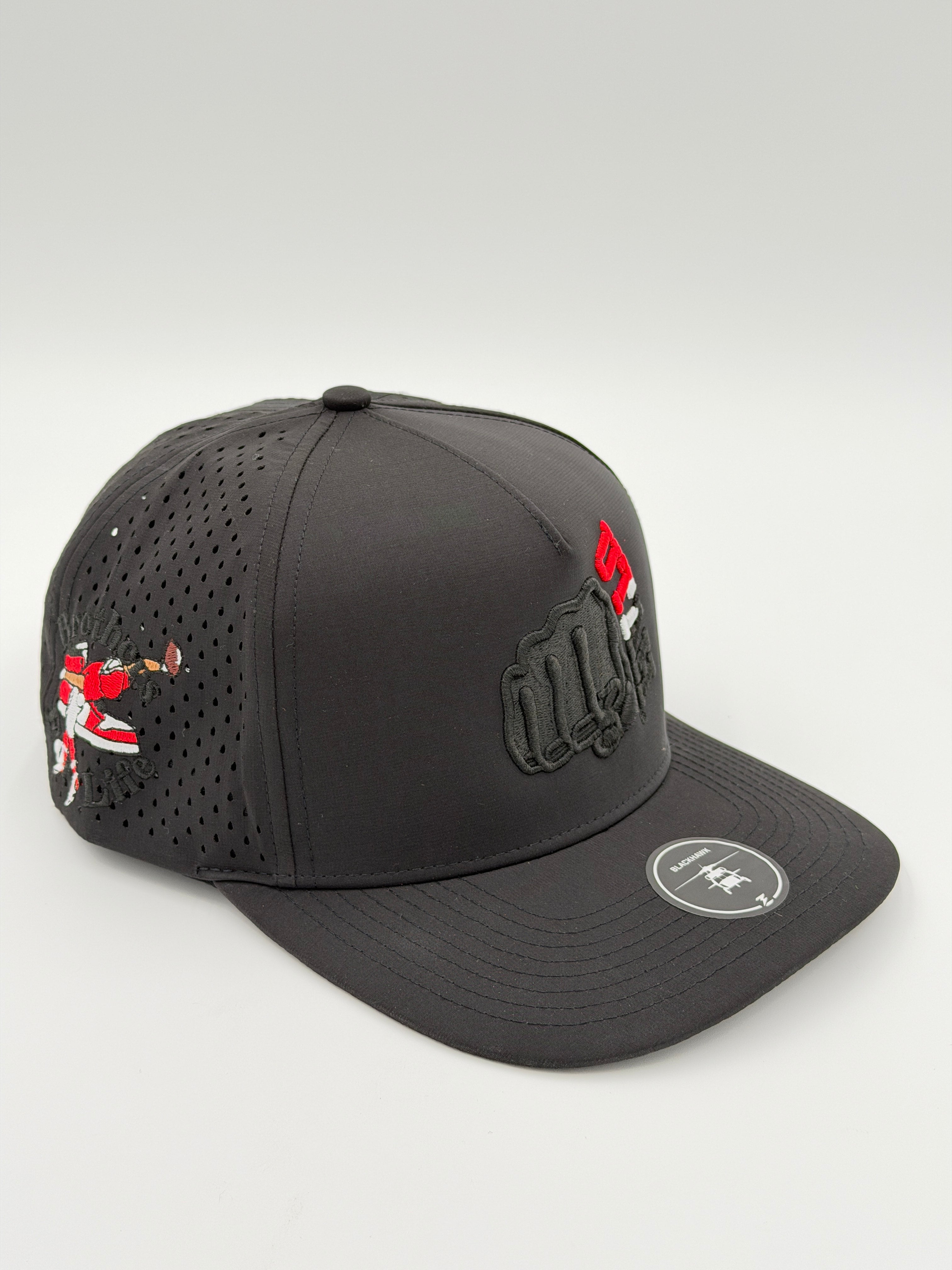 OFFICIAL LICENSED U OF U BLACK BLACKHAWK HAT