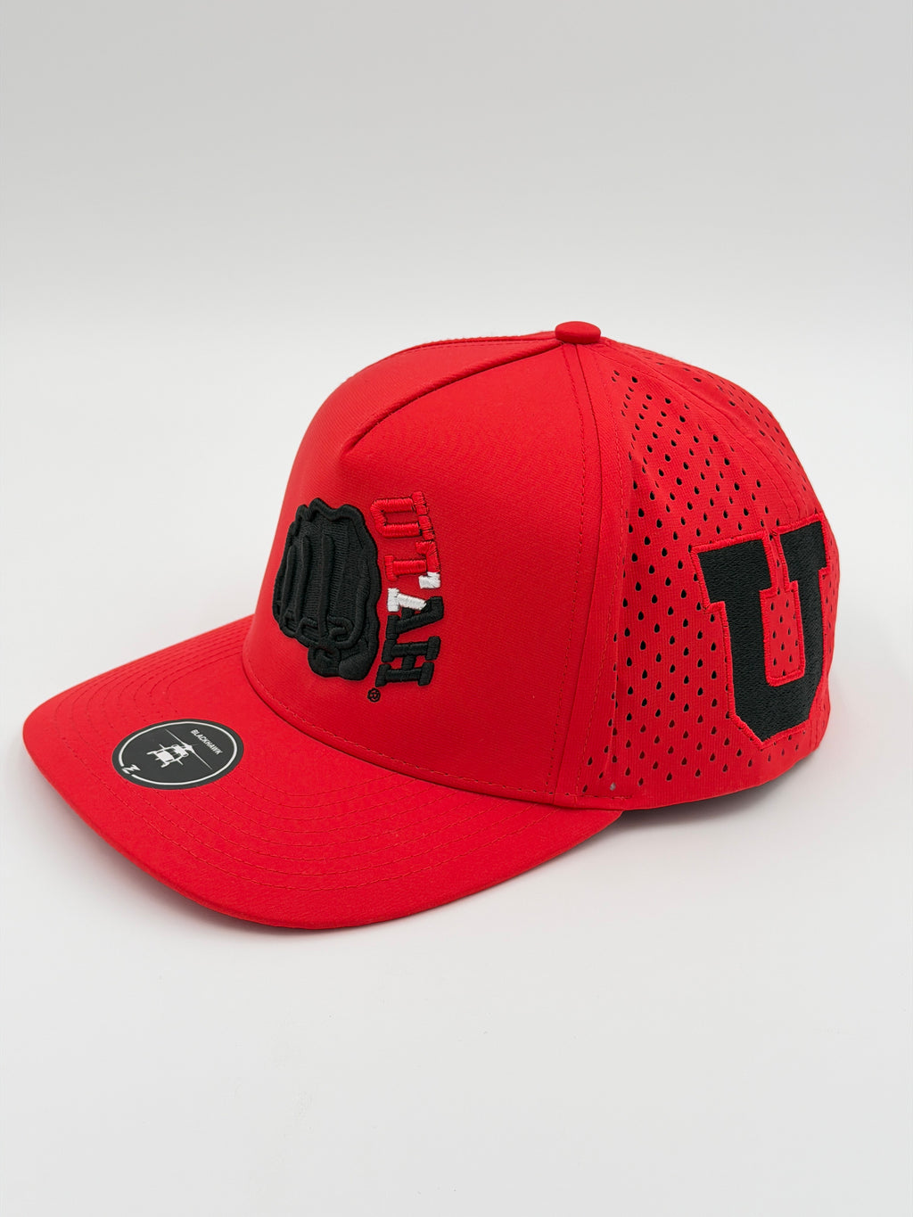 OFFICIAL LICENSED U OF U RED BLACKHAWK HAT