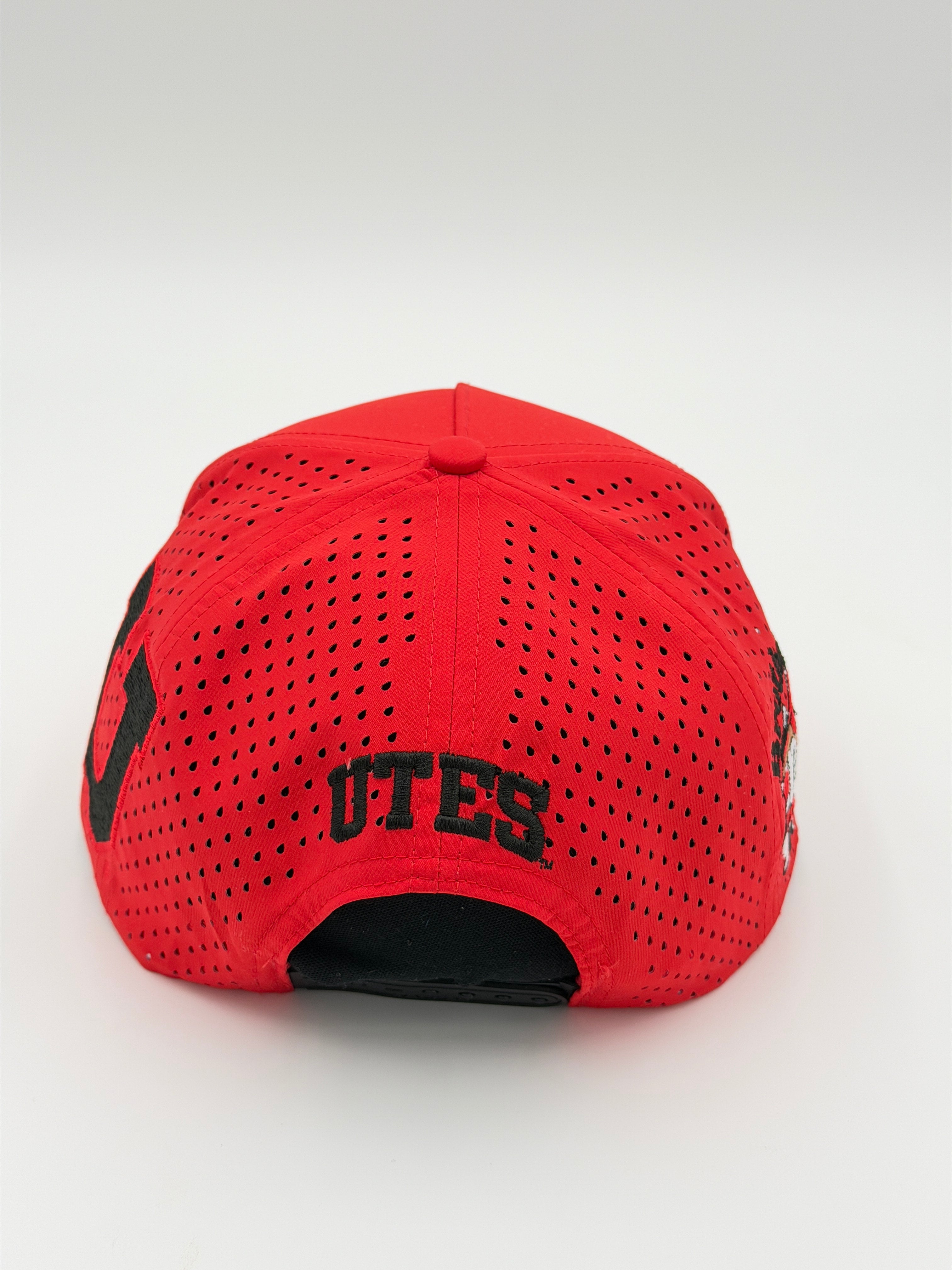 OFFICIAL LICENSED U OF U RED BLACKHAWK HAT