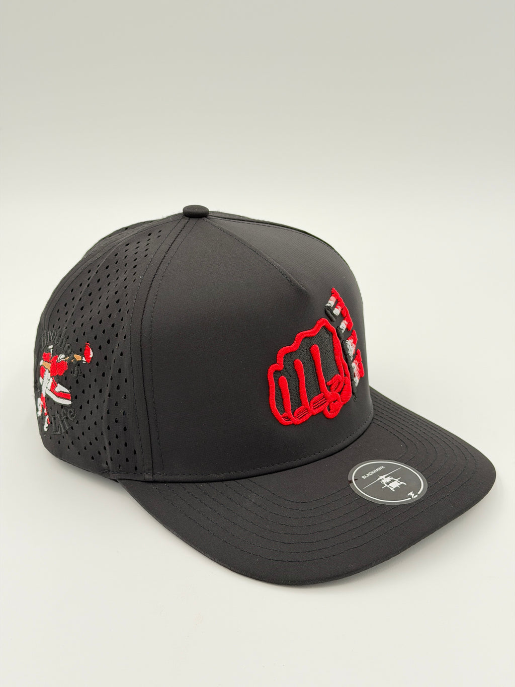 OFFICIAL LICENSED U OF U BLACK BLACKHAWK HAT