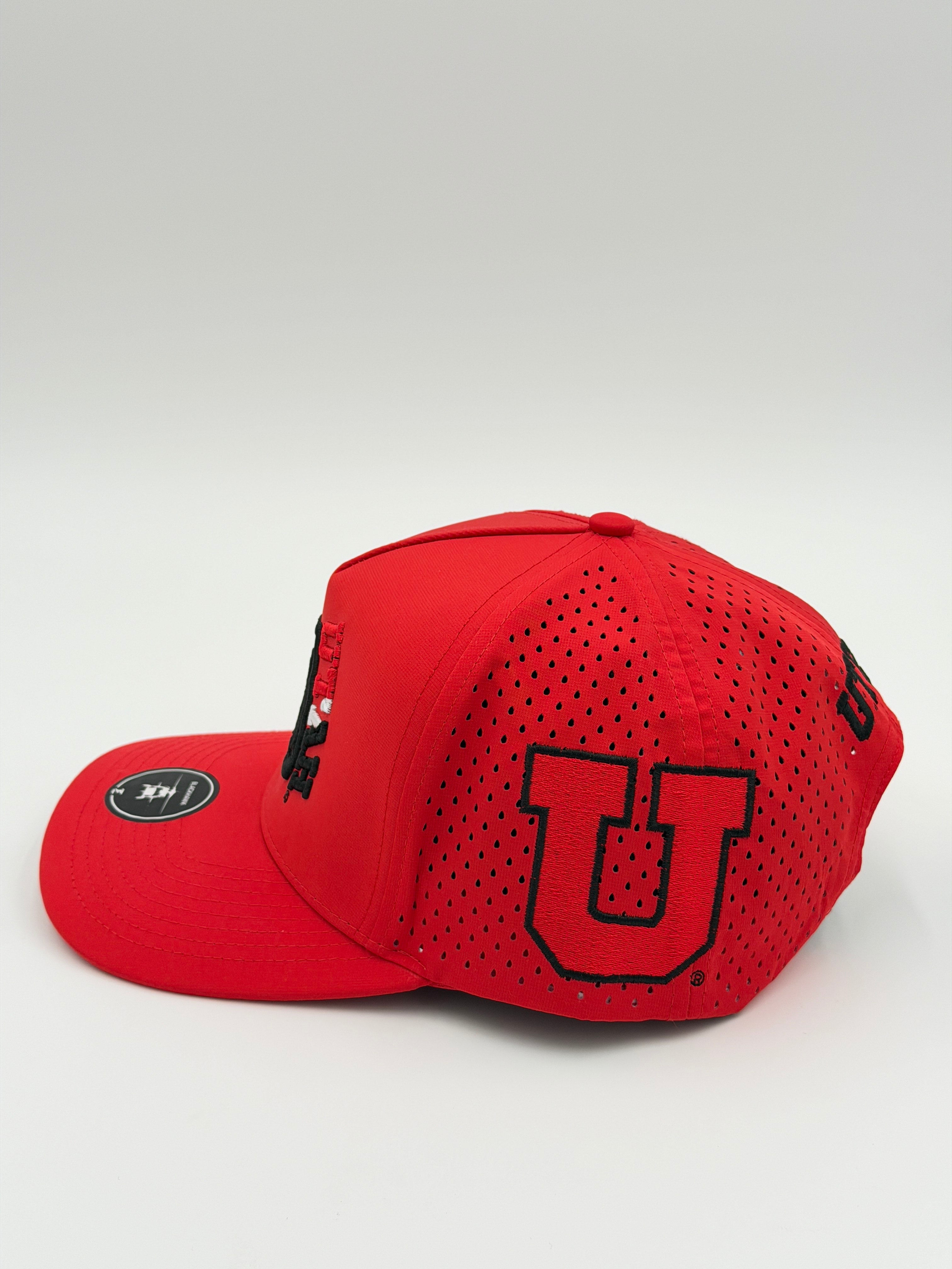 OFFICIAL LICENSED U OF U RED BLACKHAWK HAT
