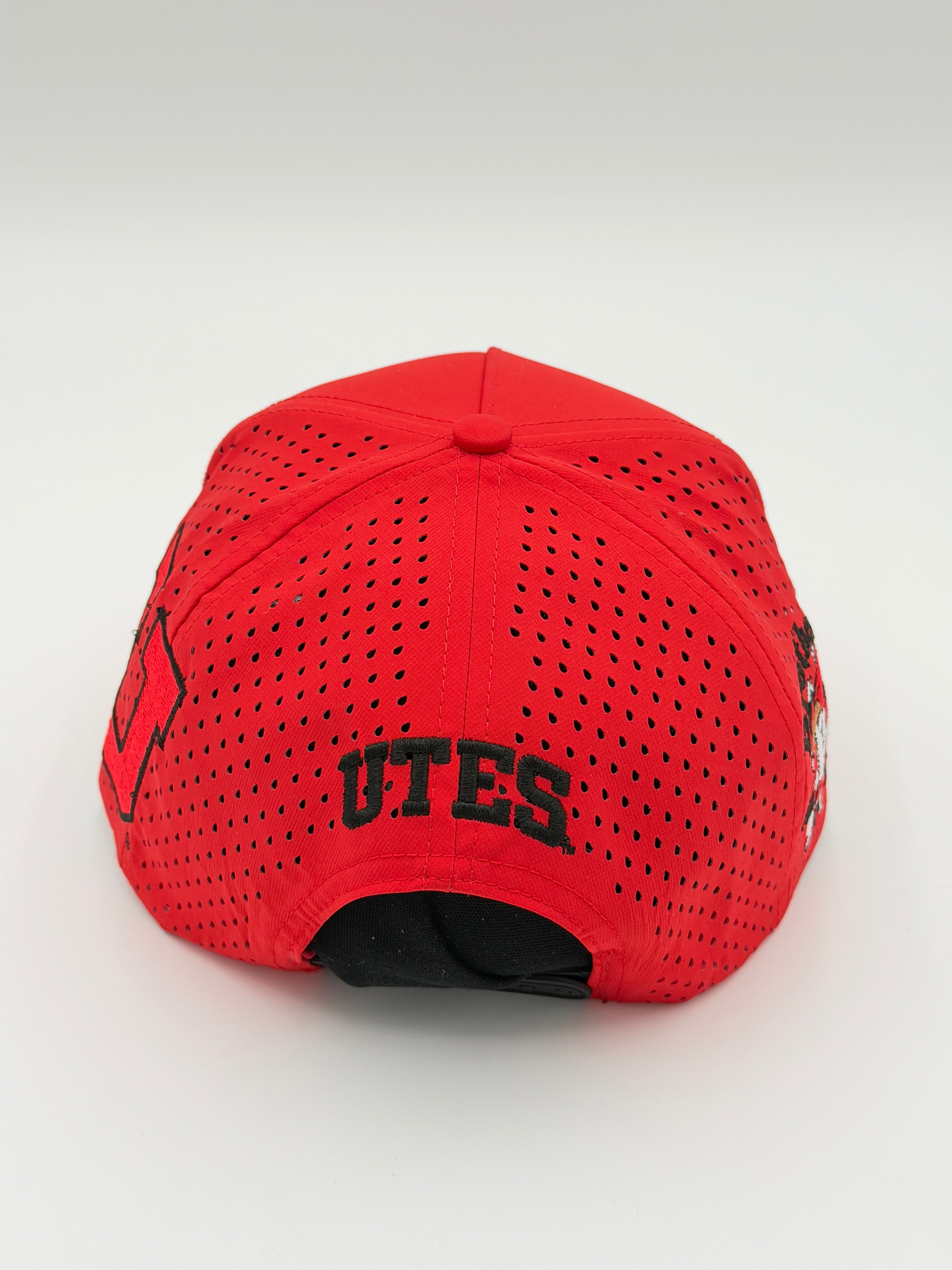 OFFICIAL LICENSED U OF U RED BLACKHAWK HAT