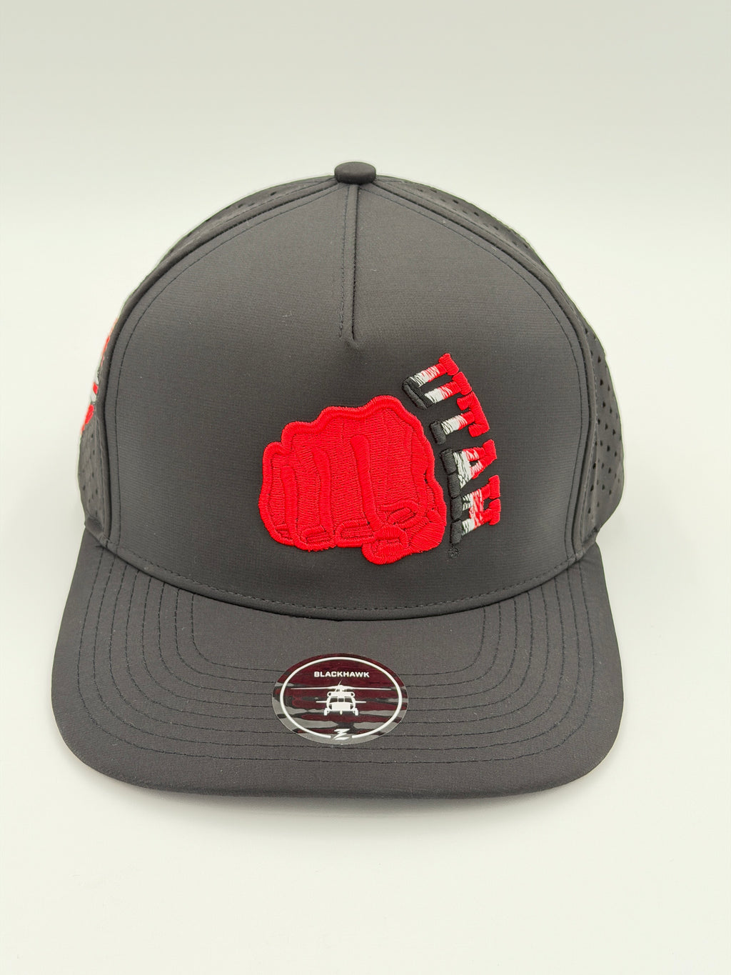 OFFICIAL LICENSED U OF U BLACK BLACKHAWK HAT