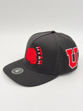 OFFICIAL LICENSED U OF U BLACK BLACKHAWK HAT