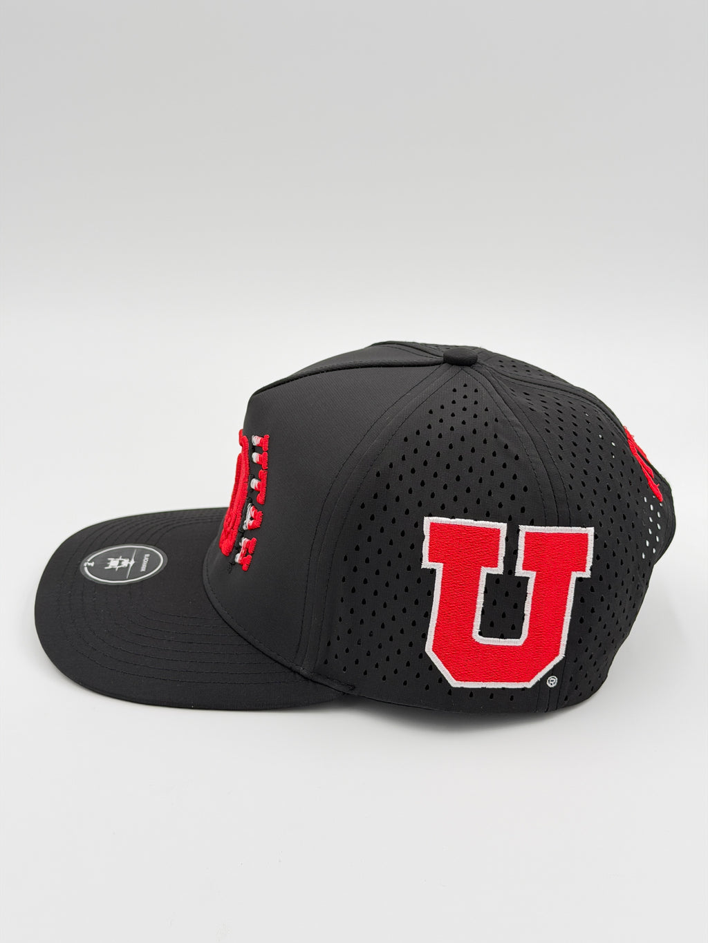 OFFICIAL LICENSED U OF U BLACK BLACKHAWK HAT