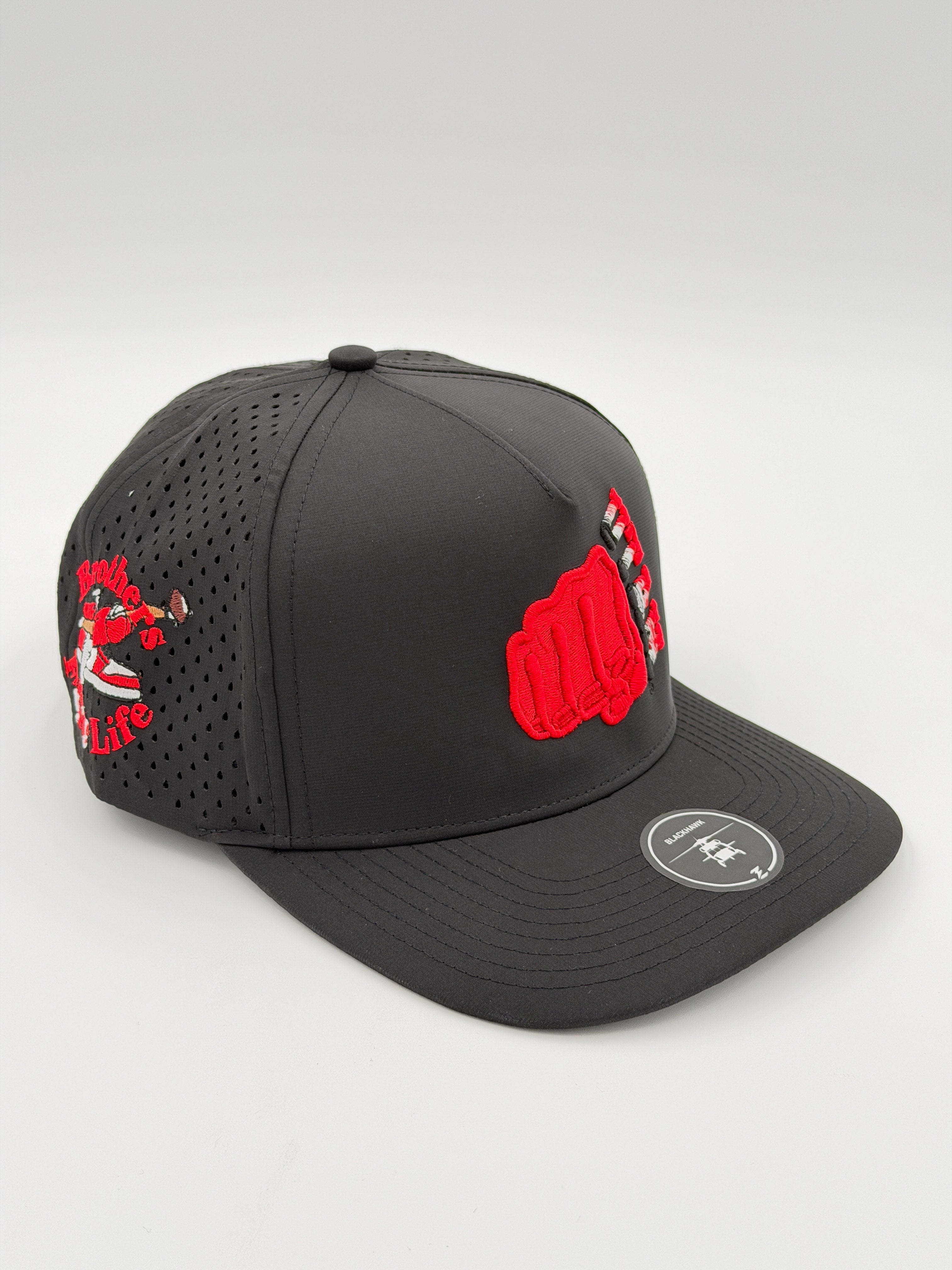 OFFICIAL LICENSED U OF U BLACK BLACKHAWK HAT