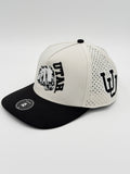 OFFICIAL LICENSED U OF U WHITE W/BLACK BRIM BLACKHAWK HAT